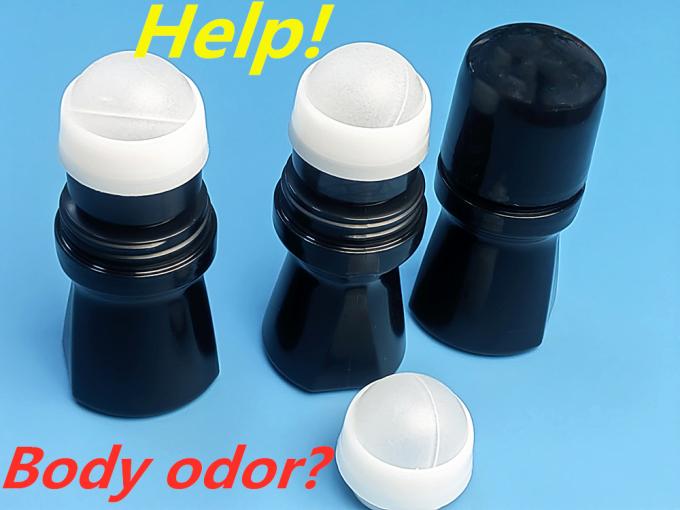 Unique Shape S Curved Shape Round Bottom Black Lip Tint Roller Bottle Perfume Container Lip Gloss Roll on 50ml Plastic Roll on Bottle