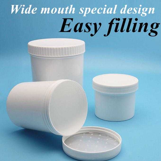 2023 Wholesale Cheap 150ml 250ml 500ml 1000ml White Blue Black Translucent Empty Cosmetic Jar Wide Mouth Cosmetic Packaging Jar