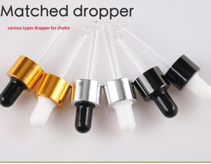 Wholesale Cheap Luxury Empty 5ml 10ml 15ml 20ml 30ml 50ml Essential Oil Bottle White Frosted Black Cap Dropper Glass Bottle