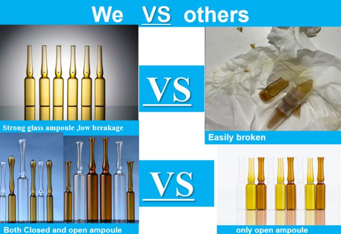 Wholesale Cheap Pharmaceutical 1ml 2ml 5ml 10ml Empty Glass Ampoule ISO Standard for Injection Medicine Glass Ampoule Package