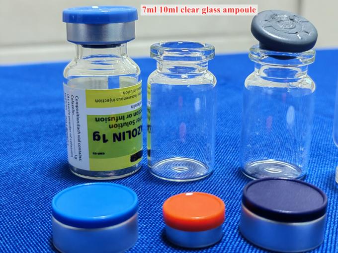 Pharmaceutical 5ml 10ml Empty Amber Clear Injection Tubular Glass Vial Bottle with Butyl Rubber Stopper