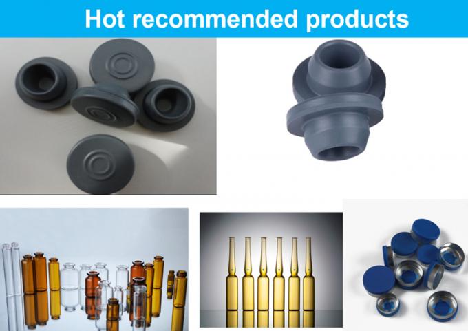 Pharmaceutical 5ml 10ml Empty Amber Clear Injection Tubular Glass Vial Bottle with Butyl Rubber Stopper