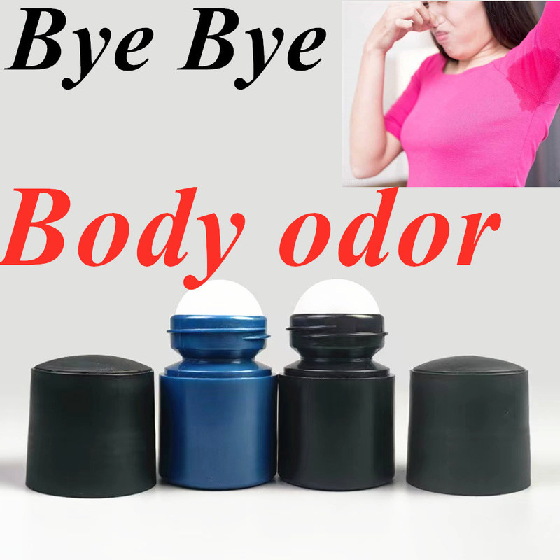 30 ml 50 Ml 60 ml Bau tubuh minyak esensial isi ulang kosong HDPE Plastik Roll pada botol deodoran Bulat Roller Ball