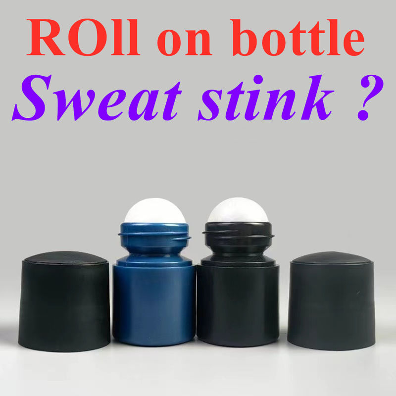 50ml Botol Plastik Deodorant Antiperspirant dengan Tutup Hitam