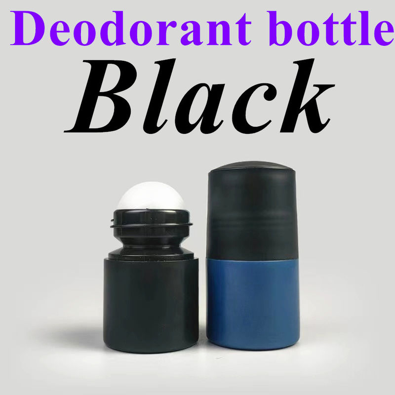 50ml Botol Plastik Deodorant Antiperspirant dengan Tutup Hitam