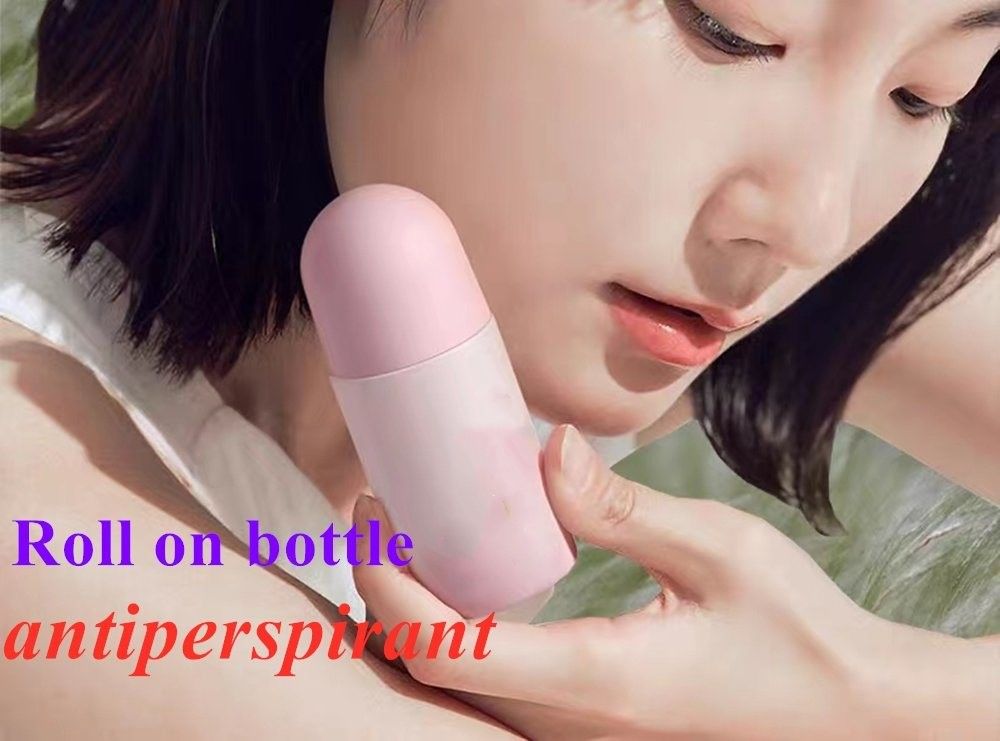 50ml Botol Plastik Deodorant Antiperspirant dengan Tutup Hitam