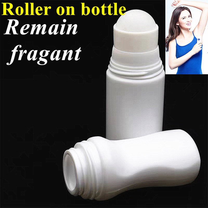 50ml 60ml minyak esensial bau tubuh Perawatan kulit ketiak Plastik HDPE Deodorant Antiperspirant Plastik Roll on Bottle