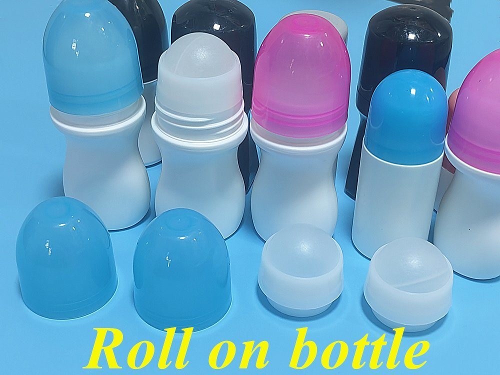 50ml HDPE kosong bulat Plastik Roll pada Deodorant Botol Roller Body Botol wangi Plastik Roll pada Botol Antiperspirant