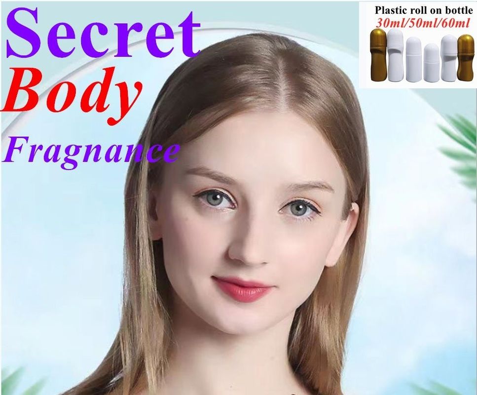 30ml 50ml 60ml Putih PE Plastik Deodorant Botol Kosong Isi ulang Roll pada botol untuk parfum Peluh roller pada botol