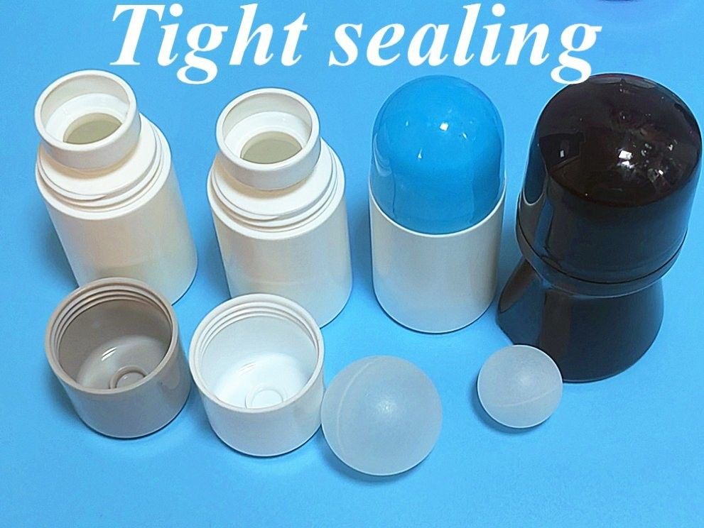 30ml 50ml 60ml Putih PE Plastik Deodorant Botol Kosong Isi ulang Roll pada botol untuk parfum Peluh roller pada botol