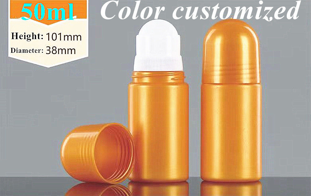 30ml 50ml 60ml Putih PE Plastik Deodorant Botol Kosong Isi ulang Roll pada botol untuk parfum Peluh roller pada botol