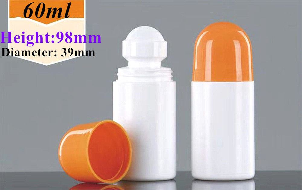 30ml 50ml HDPE Plastik Deodoran Kosong Rol Minyak Esensial di Plastik Botol Bau tubuh Parfum Plastik Roller di Botol