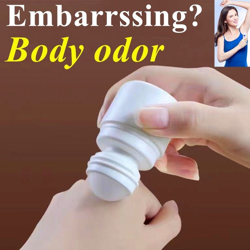 30ml 50ml 60ml HDPE Plastik Putih Plastik Deodorant Minyak Esensial Roll pada Botol dengan Roller Ball