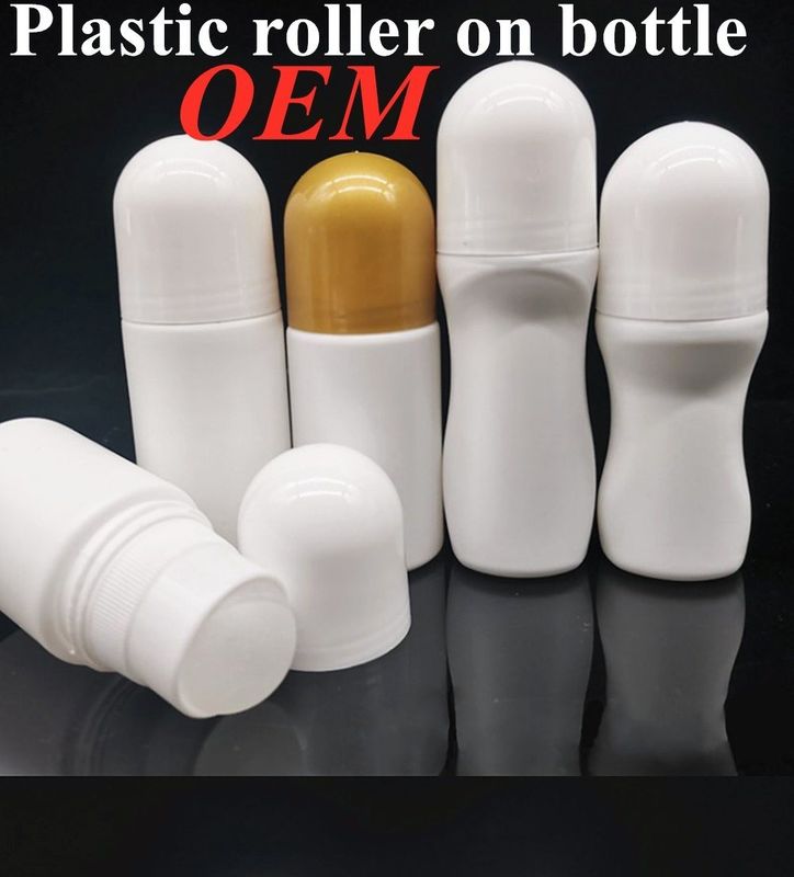 30ml 50ml 60ml Putih Botol Plastik Roller HDPE Roll-on Deodorant Botol Kosong Isi Ulang Portable Travel roll pada botol