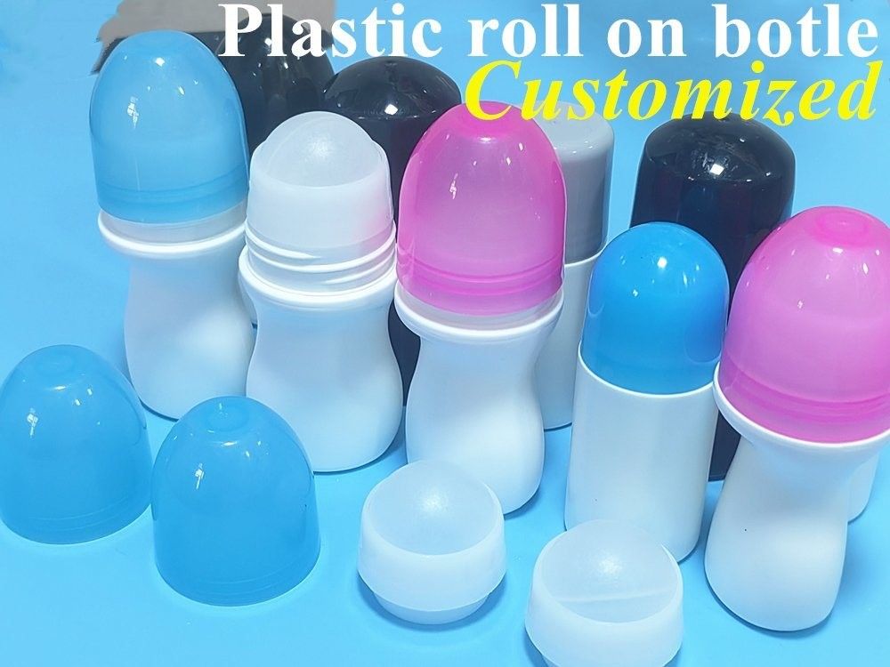 30ml 50ml 60ml Perfume Cream Perfume Deodorant Container Roller Round Empty HDPE Roll pada Botol Deodorant