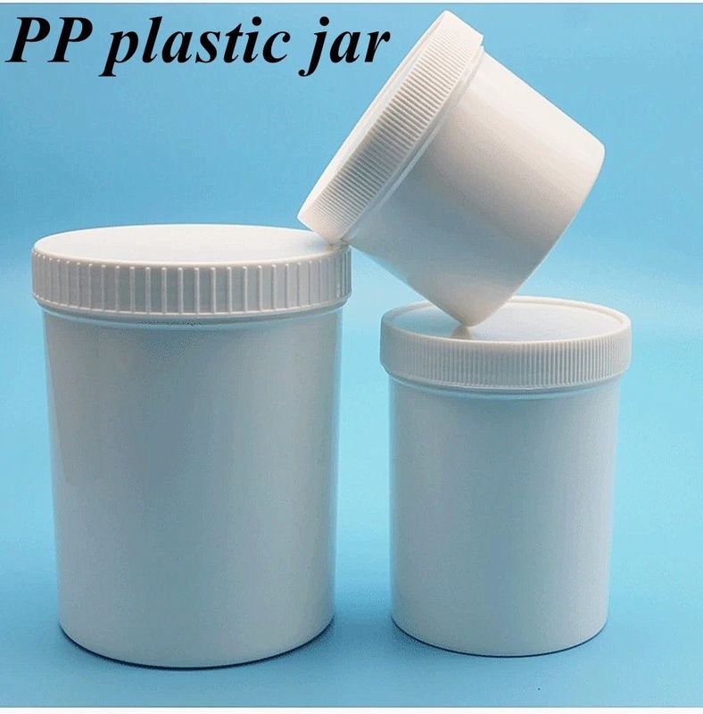 150g 250g 500g PP Cosmetic Cream Jar Putih Hitam Biru Plastik Cosmetic Jars Body Scrub kosong wajah krim jar Jars