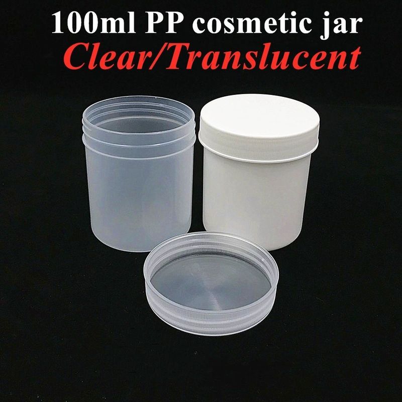 Kemasan Makanan Kosmetik 250ml 500ml Putih Hitam Biru PP Plastik Botol Krim Kosmetik Plastik