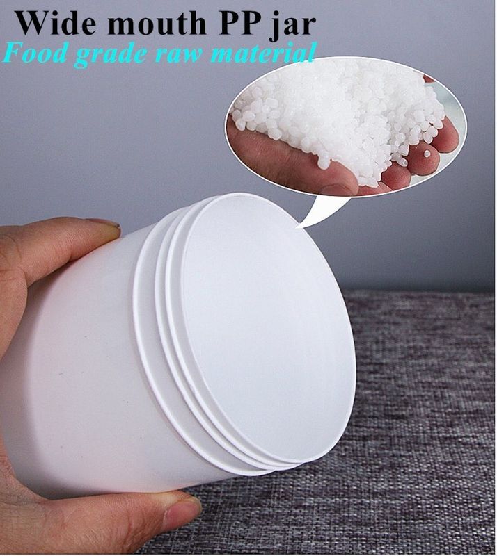 Kemasan Makanan Kosmetik 250ml 500ml Putih Hitam Biru PP Plastik Botol Krim Kosmetik Plastik