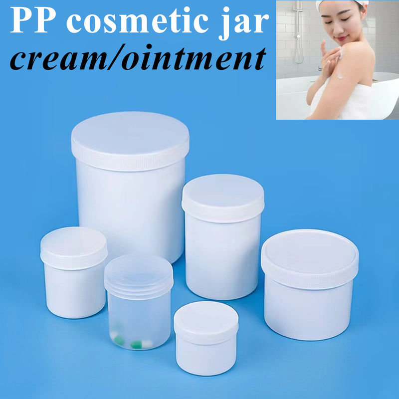 8oz 16oz 250ml 500ml Putih Hitam PP Plastik Botol Kosmetik untuk rambut Tubuh Butter Plastik salep Wajah Krim Botol Kosmetik