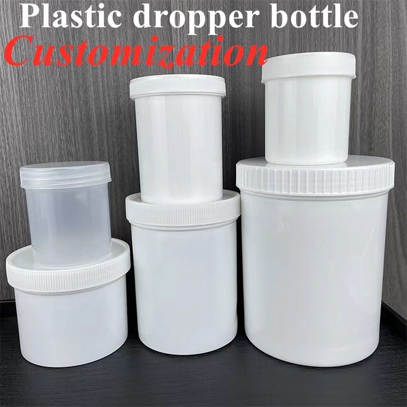 Kemewahan 150g 250g 500g 1000g Kosmetik Kosmetik Putih Hitam Biru Translucence Loso wajah tubuh Double Wall PP botol kosmetik