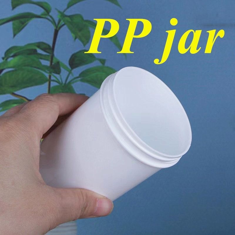 150ml 250ml 500ml 1000ml Biji Lebar Tubuh Wajah Krim Botol Putih PP Salep Kontainer Biji Lebar Kosmetik Botol Plastik