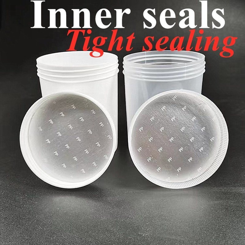 150ml 250ml 500ml 1000ml PP Plastik Putih Kosmetik