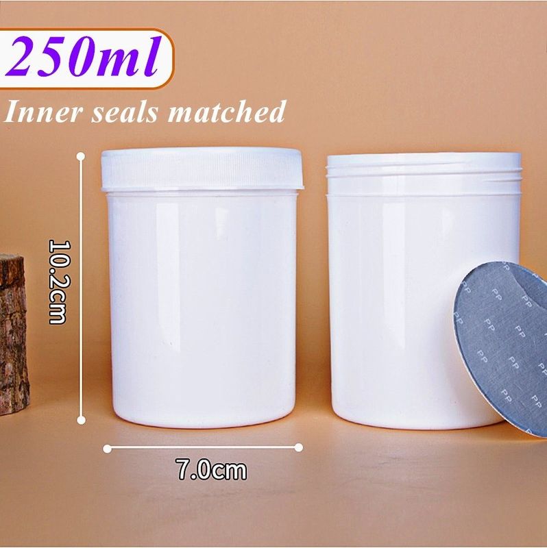 Kemewahan 150g 250g 500g 1000ml Kosmetik Kosmetik Putih Hitam Biru Lotion Wajah Tubuh Jelas Translucent PP Plastik botol krim