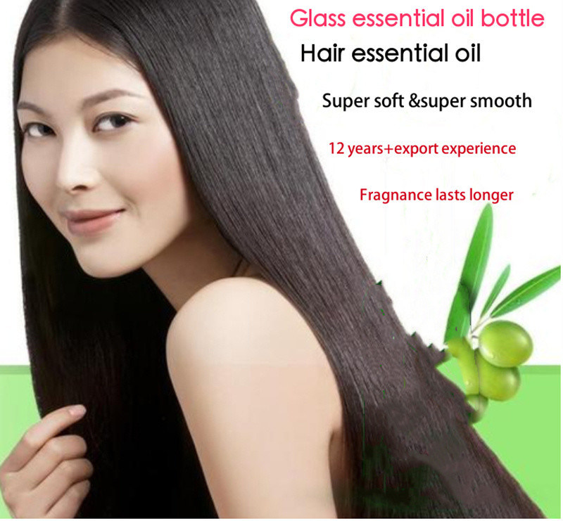 10ml 20ml 30ml 50ml Botol minyak esensial bulat kosong Botol dropper kaca hitam berkilau dengan Piegette kaca kalibrasi