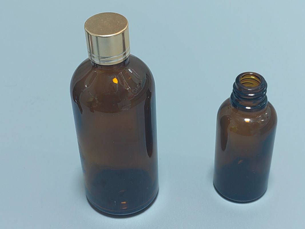 Kemasan minyak esensial 1OZ 2OZ 20ml 30ml 50ml Amber serum minyak esensial Botol dropper kaca dengan tutup Childproof
