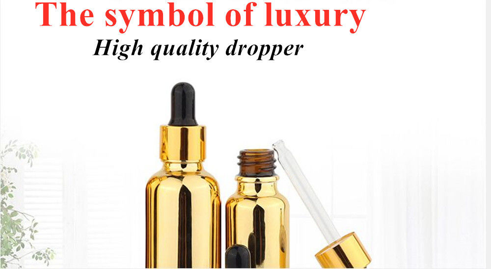 20ml 30ml 50ml Kosmetik Kosmetik Paket Serum Perawatan Kulit minyak esensial Botol Dropper Kaca