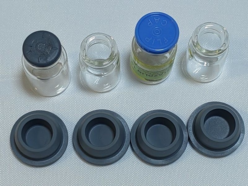 13mm 20mm Medical Grade Silicon Brominated Butyl Butyl Rubber Stopper untuk Botol Vial Kaca Lyophilized