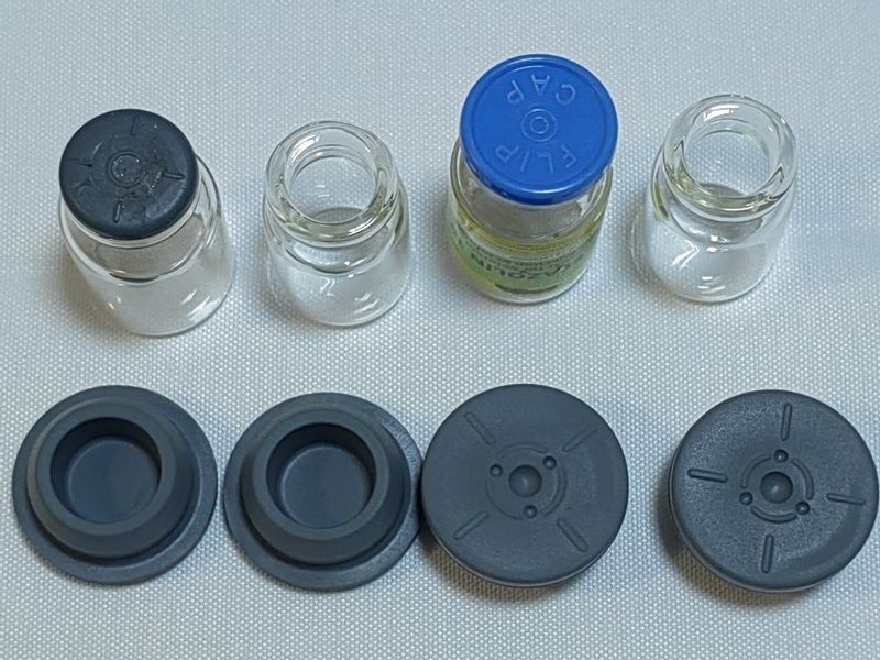 13mm 20mm 28mm 32mm Silikon abu-abu Kaca Medis Injeksi Tutup Vial Farmasi Butil Karet Stopper
