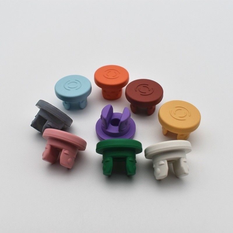 13mm 20mm 28mm Medical Injection butyl Rubber Grey Red Blue Farmasi Bromobutyl Plug Stopper Karet