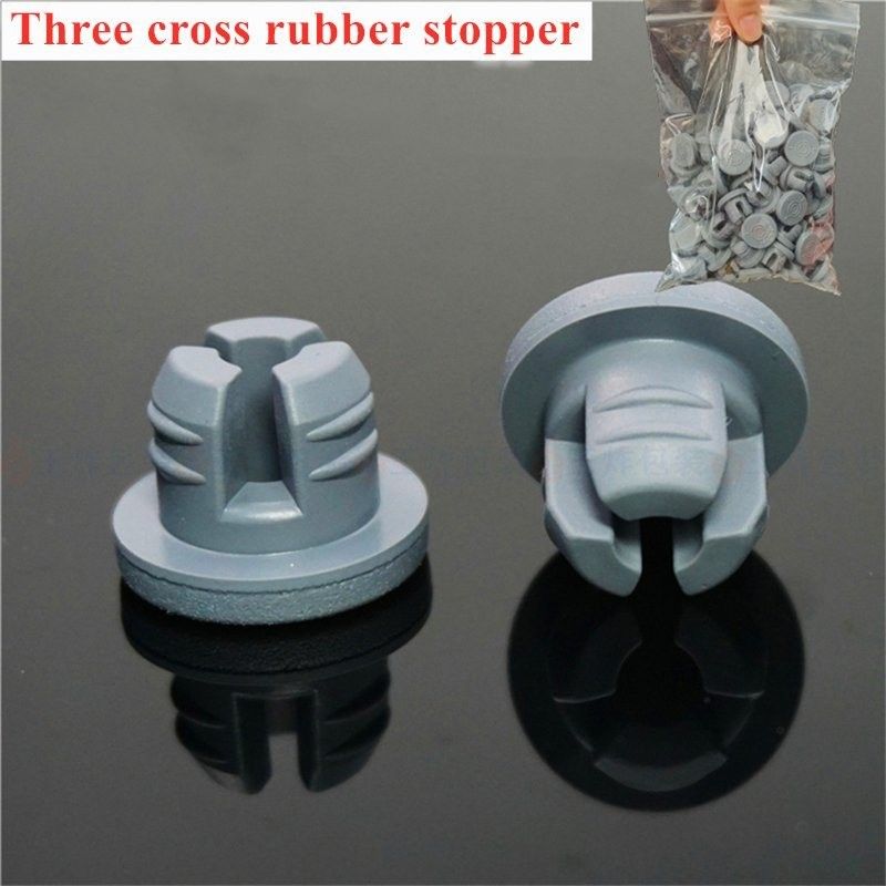 13mm 20mm 28mm Medical Injection butyl Rubber Grey Red Blue Farmasi Bromobutyl Plug Stopper Karet