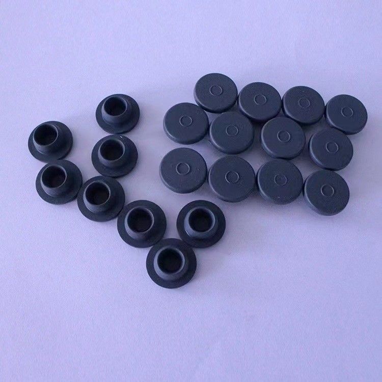 20mm 28mm 32mm Butyl Karet Stopper Penutupan Butyl Karet Stopper Farmasi untuk Vial Farmasi Botol Infus