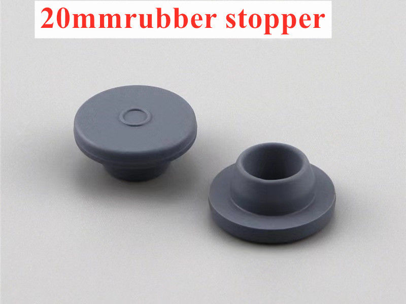 20mm 23mm tutup botol botol medis Butyl Medical Karet Tutup untuk Lyophilization Farmasi Vial Kaca