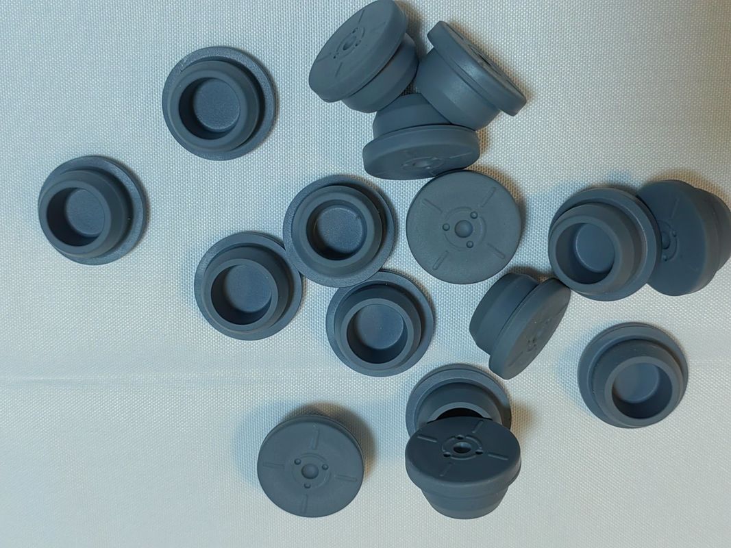 20mm 23mm tutup botol botol medis Butyl Medical Karet Tutup untuk Lyophilization Farmasi Vial Kaca