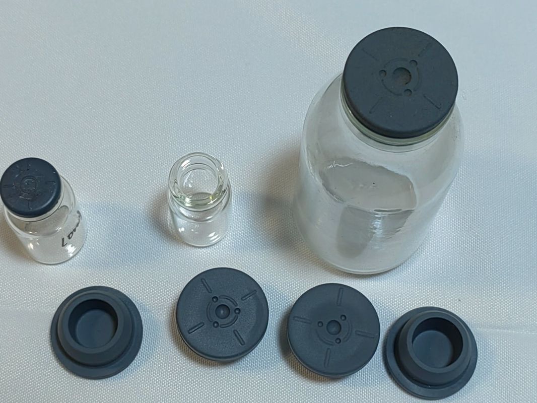 20mm 23mm tutup botol botol medis Butyl Medical Karet Tutup untuk Lyophilization Farmasi Vial Kaca