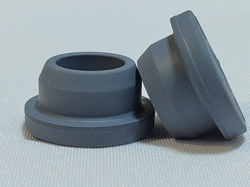 13mm 20mm 28mm Kelas Farmasi Silicone Borominated Rubber Stopper untuk Vial Injeksi Lyophilized Kaca