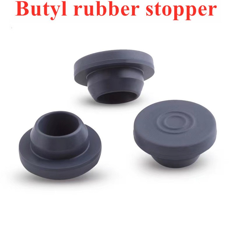 13mm 20m 28mm 32mm Liofilisasi kaca Vial Medical abu-abu Butyl Karet Stopper untuk botol kaca Kaca Infusi Botol