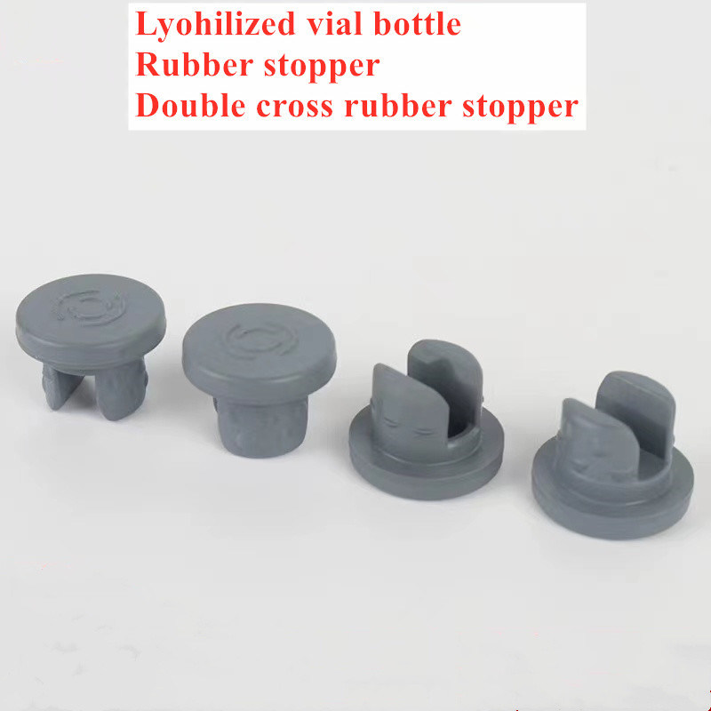 13mm 20m 28mm 32mm Liofilisasi kaca Vial Medical abu-abu Butyl Karet Stopper untuk botol kaca Kaca Infusi Botol