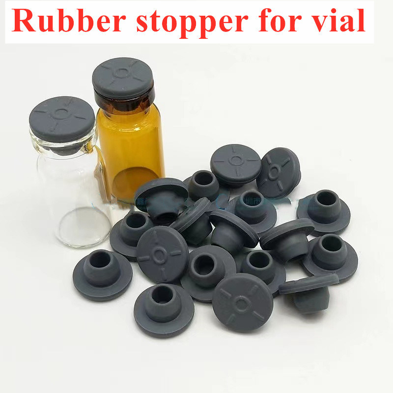 13mm 20m 28mm 32mm Liofilisasi kaca Vial Medical abu-abu Butyl Karet Stopper untuk botol kaca Kaca Infusi Botol
