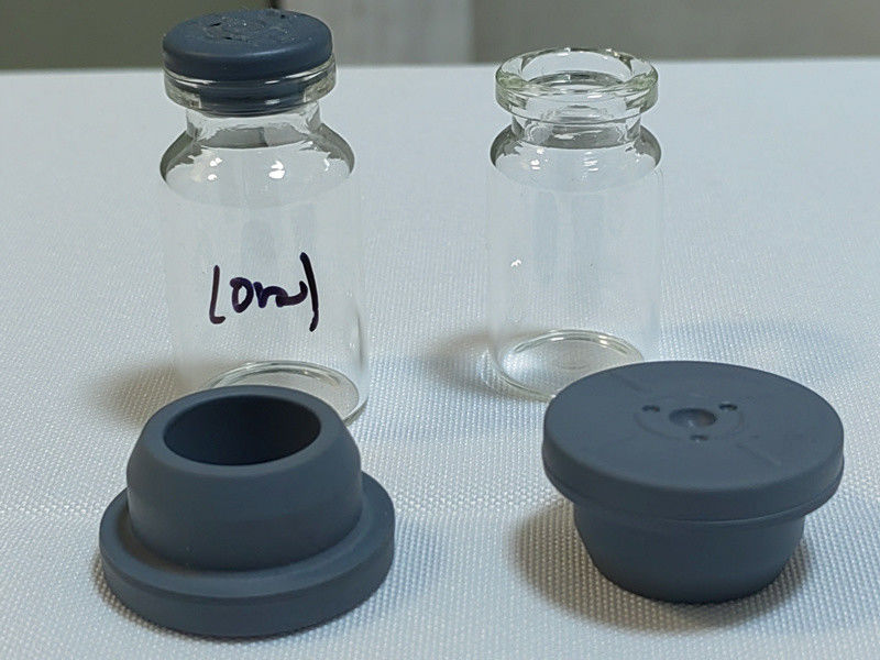 13mm 20mm 28mm 32mm Grey Farmasi Chlorobutyl Butyl Karet Stopper untuk Kaca Injeksi Vial Botol Vaksin