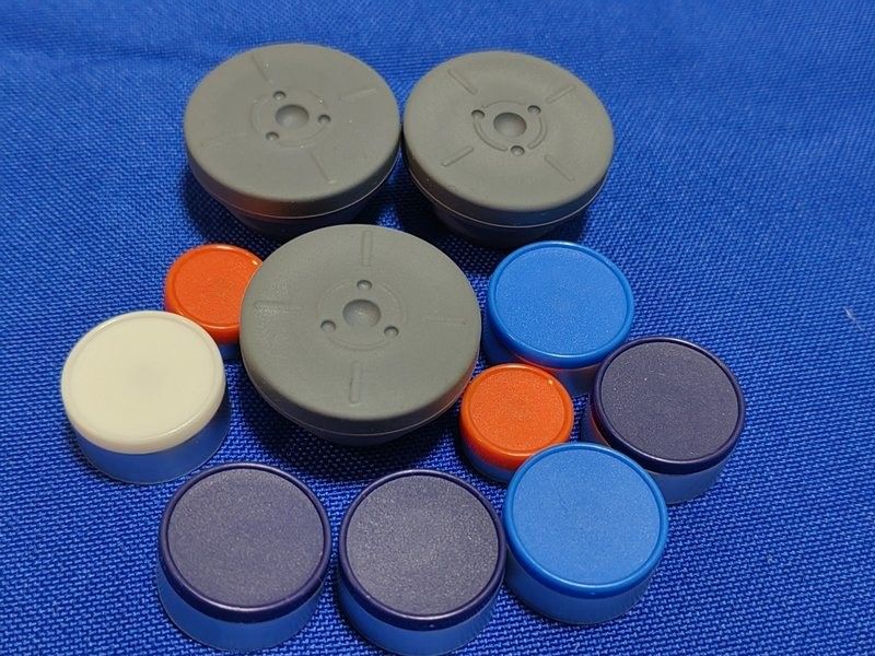 13mm 20mm 28mm 32mm Grey Farmasi Chlorobutyl Butyl Karet Stopper untuk Kaca Injeksi Vial Botol Vaksin
