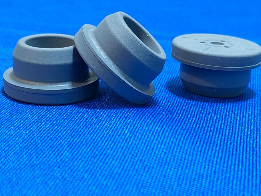 13mm 20mm 28mm Steril Medical Brominated Rubber Stopper untuk Kaca Vial Injeksi Botol Antibiotik