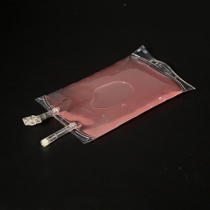 100ml 250ml 500ml Single Port Double Port Medical PVC Empty IV Infusion Bag dengan Stopper PVC IV fluid bag