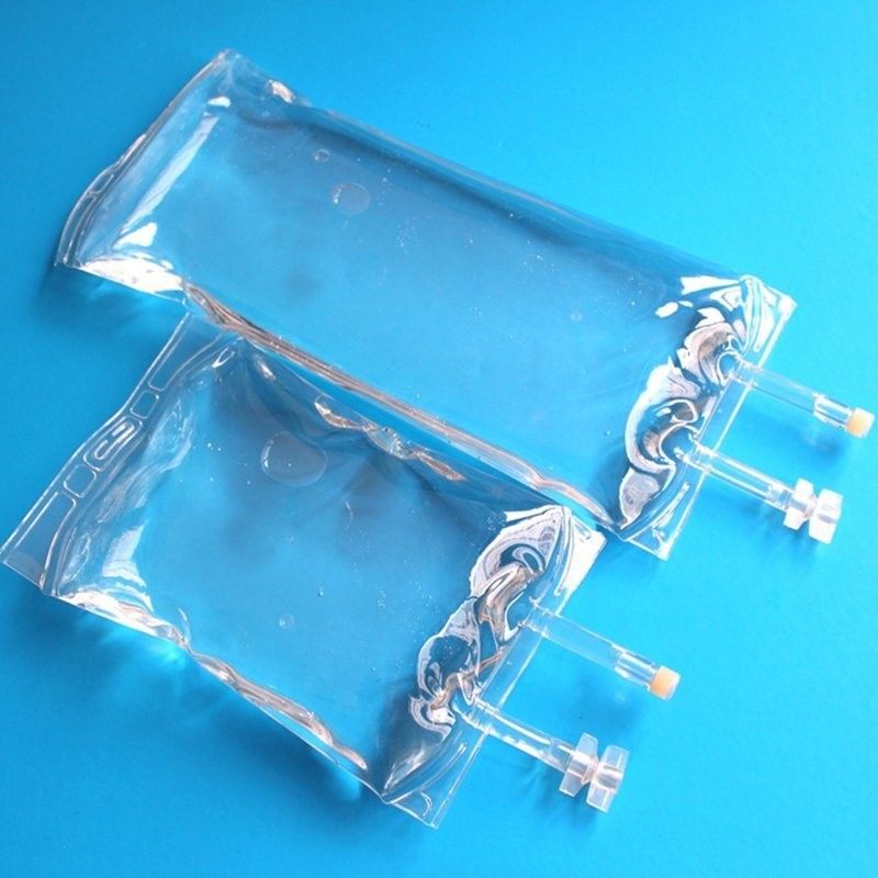 500ml 1000ml PVC steril IV kantong PVC IV kantong sekali pakai plastik medis kantong steril infus kantong