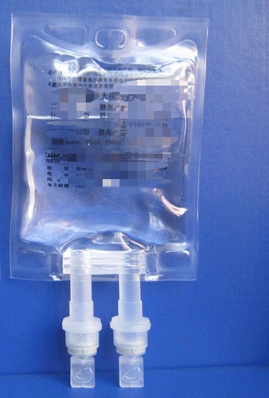 Laboratorium Rumah Sakit Hewan 100ml 250ml Single Port Non PVC Medical Infusion Bag IV Bag Solusi Cairan