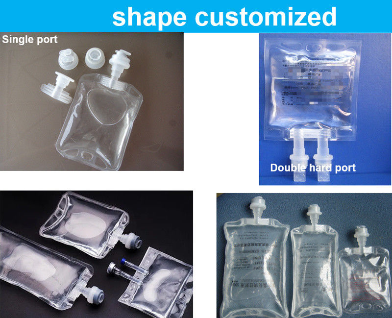 Laboratorium Rumah Sakit Hewan 100ml 250ml Single Port Non PVC Medical Infusion Bag IV Bag Solusi Cairan
