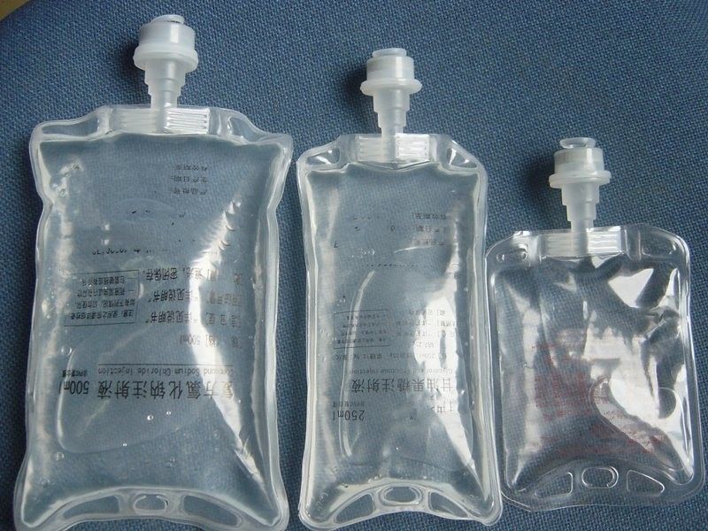 Laboratorium Rumah Sakit Hewan 100ml 250ml Single Port Non PVC Medical Infusion Bag IV Bag Solusi Cairan
